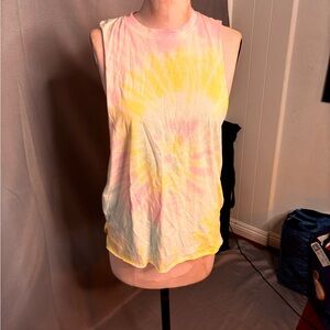 Vibrant Tie-Dye Sleeveless Muscle Tee